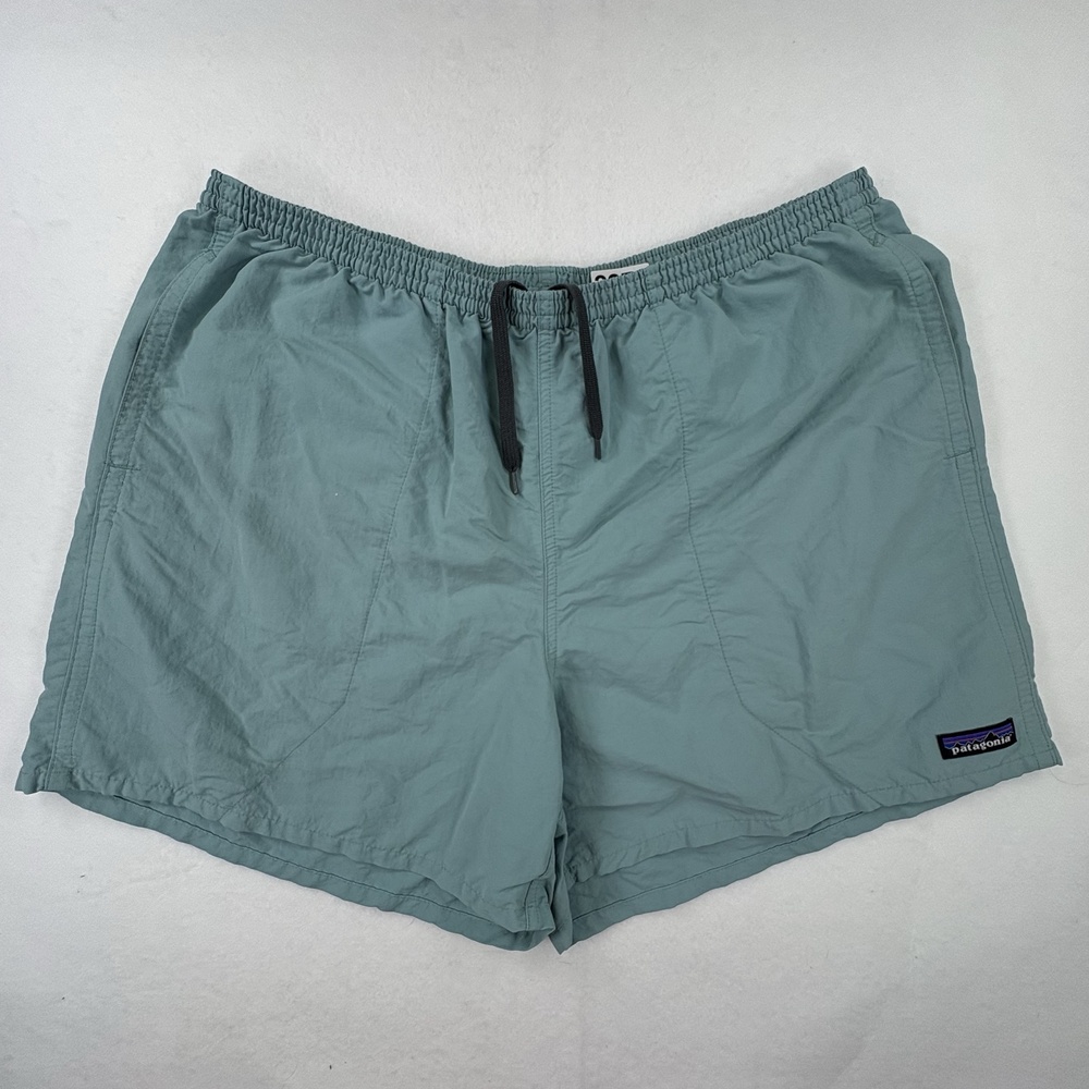 Patagonia Baggies Shorts Mens XL Blue Teal 4” Swim Hiking Outdoor Elastic Waist